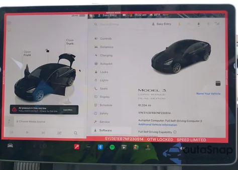 2022 Tesla Model 3 Long Range Dual Motor All-Wheel Drive z USA, uszkodzony, nr VIN 5YJ3E1EB7NF230514